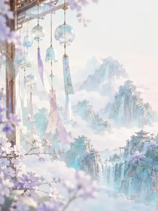 黄果短剧《山海铃音》古装言情封面海报