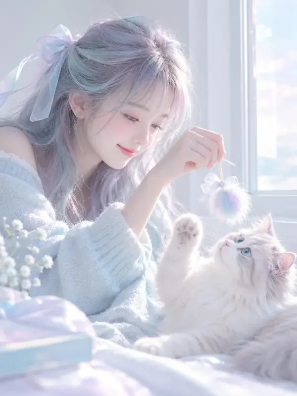 黄果短剧《云养一只猫》治愈日常封面海报