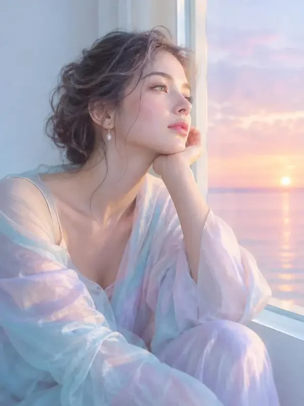 黄果短剧《珍珠色黄昏》治愈日常封面海报